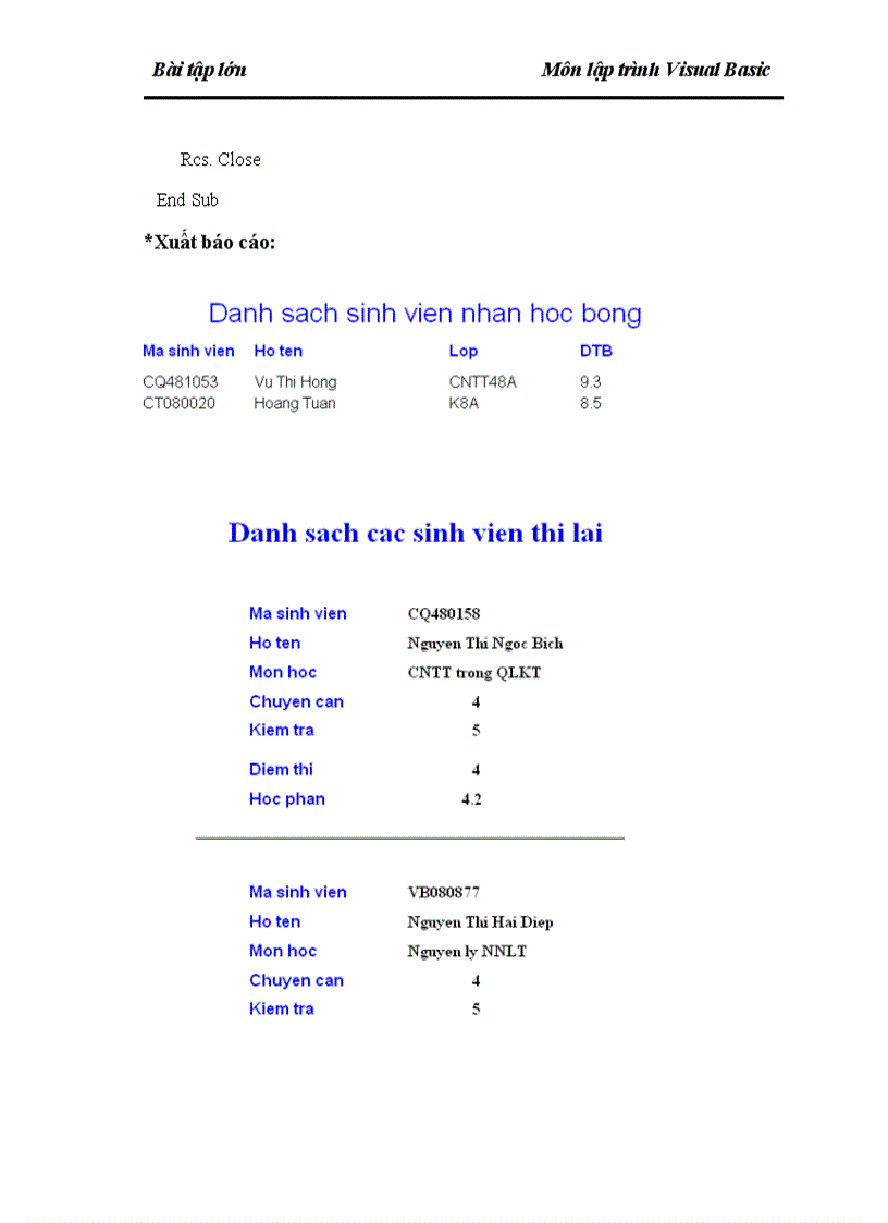image for page Xây dựng chương trình quản lý điểm sinh viên các khóa học cho một khoa Công nghệ thông tin