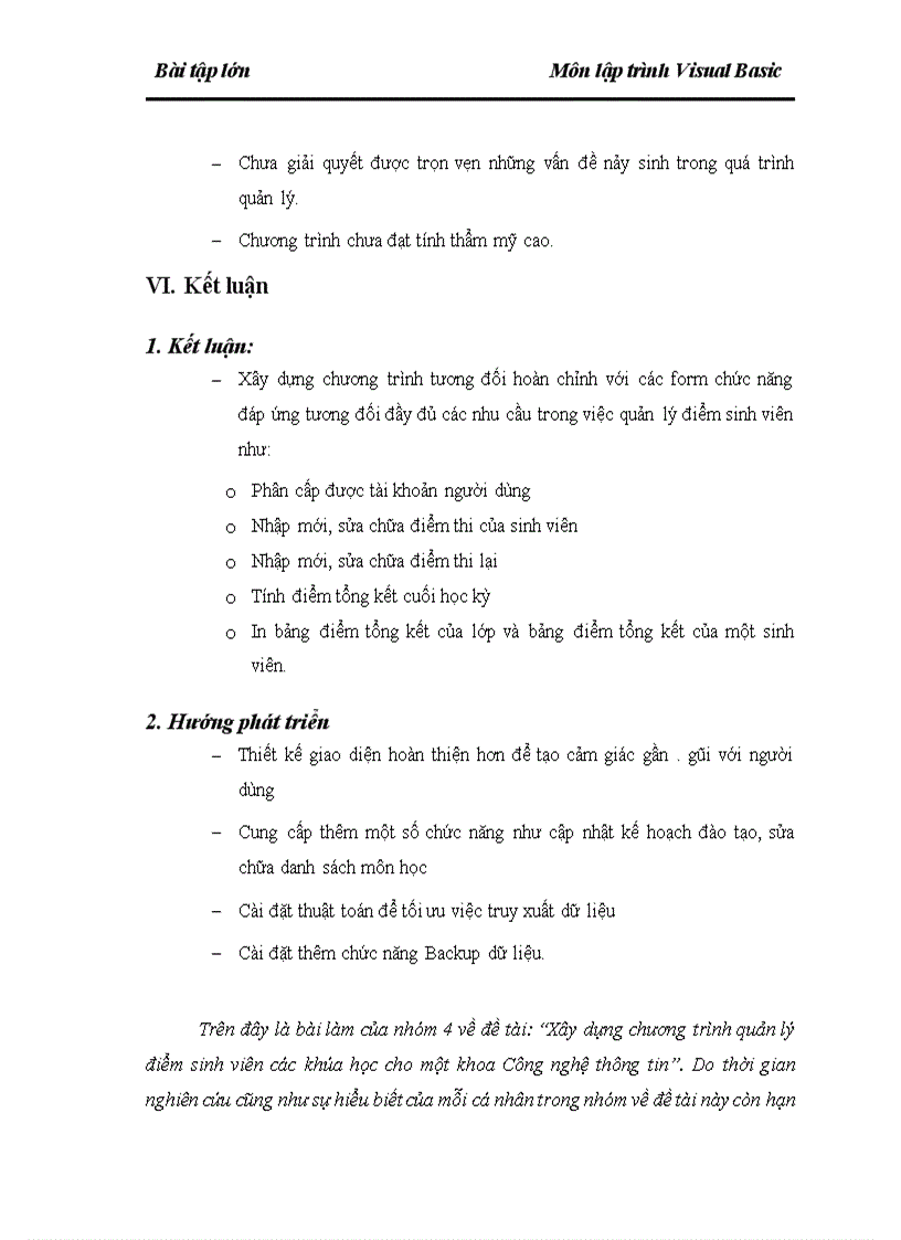 image for page Xây dựng chương trình quản lý điểm sinh viên các khóa học cho một khoa Công nghệ thông tin