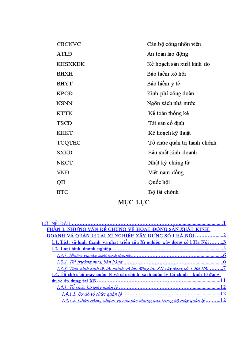 image for page Tổ chức công tác kế toán tại Xí nghiệp xây dựng số 1 Hà Nội.