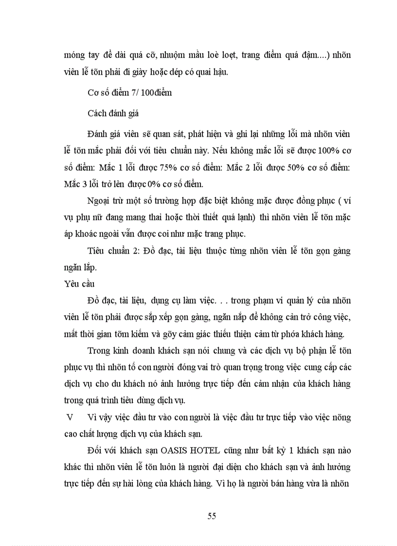 image for page Một số giải pháp nâng cao chất lượng dịch vụ của bộ phân lễ tân trong khách sạn OASIS HOTEL