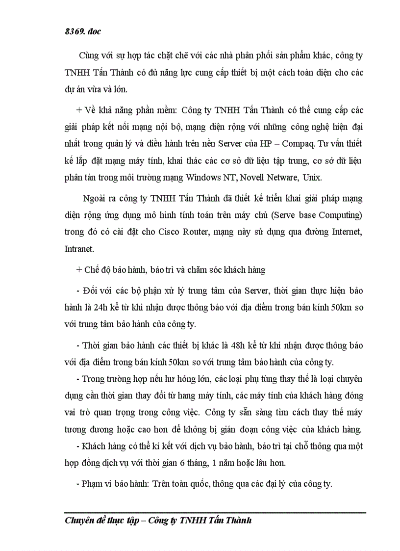 image for page Khả năng cạnh tranh của công ty TNHH Tấn Thành