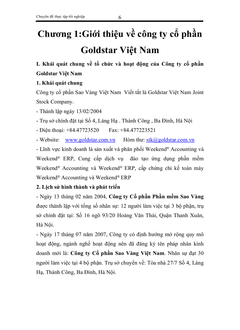 image for page Phân tích và thiết kế hệ thống thông tin quản lý nhân sự cho công ty cổ phần Goldstar Việt Nam