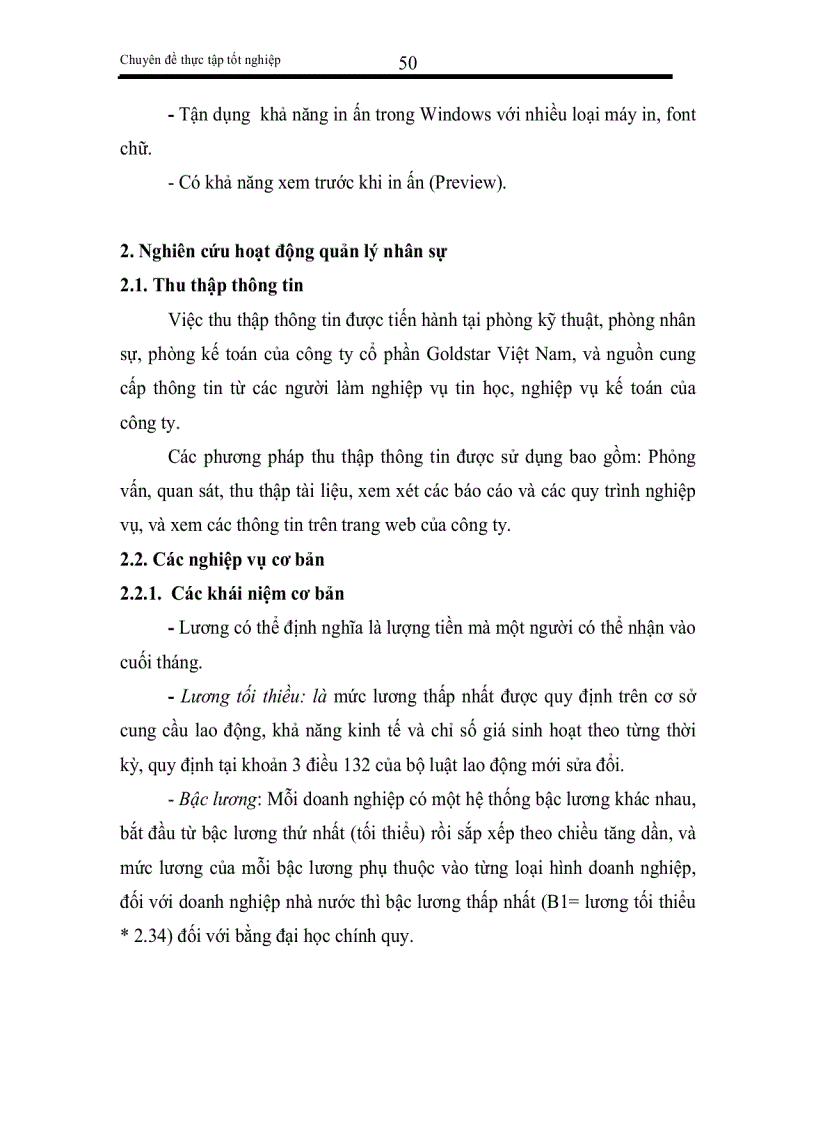 image for page Phân tích và thiết kế hệ thống thông tin quản lý nhân sự cho công ty cổ phần Goldstar Việt Nam