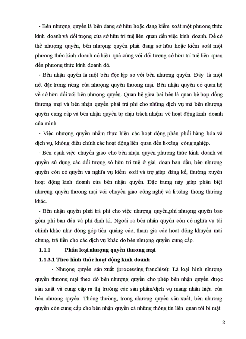 image for page Cách thức tổ chức, thực trạng, các giải pháp và quy mô của nhượng quyền thương mại ở Việt Nam