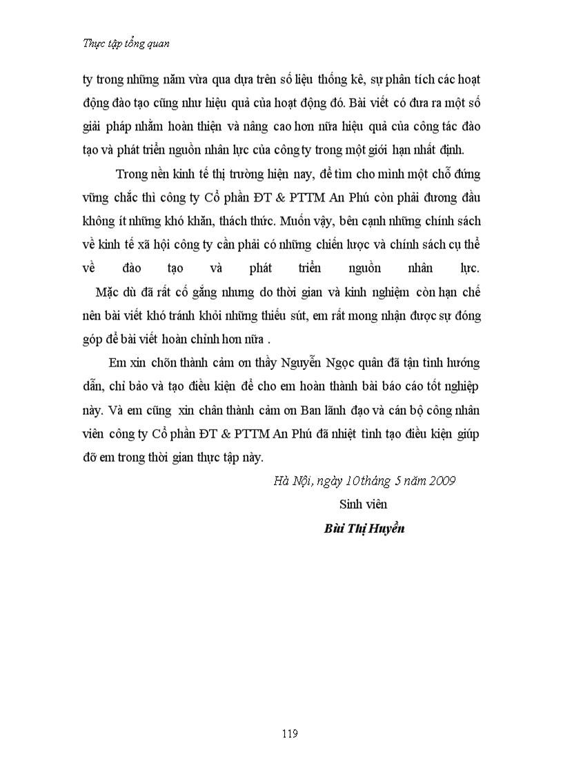 image for page Hoàn thiện cụng tỏc đào tạo và phỏt triển nhõn sự tại cụng ty Cổ phần ĐT&PTTM An Phỳ