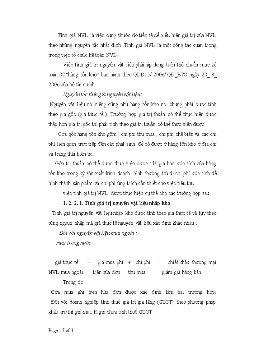 image for page Kế toán nguyên vật liệu (NVL) trong doanh nghiệp