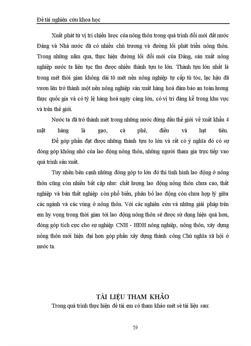 image for page Sử dụng nguồn lao động ở nông thôn Đề tài nghiên cứu