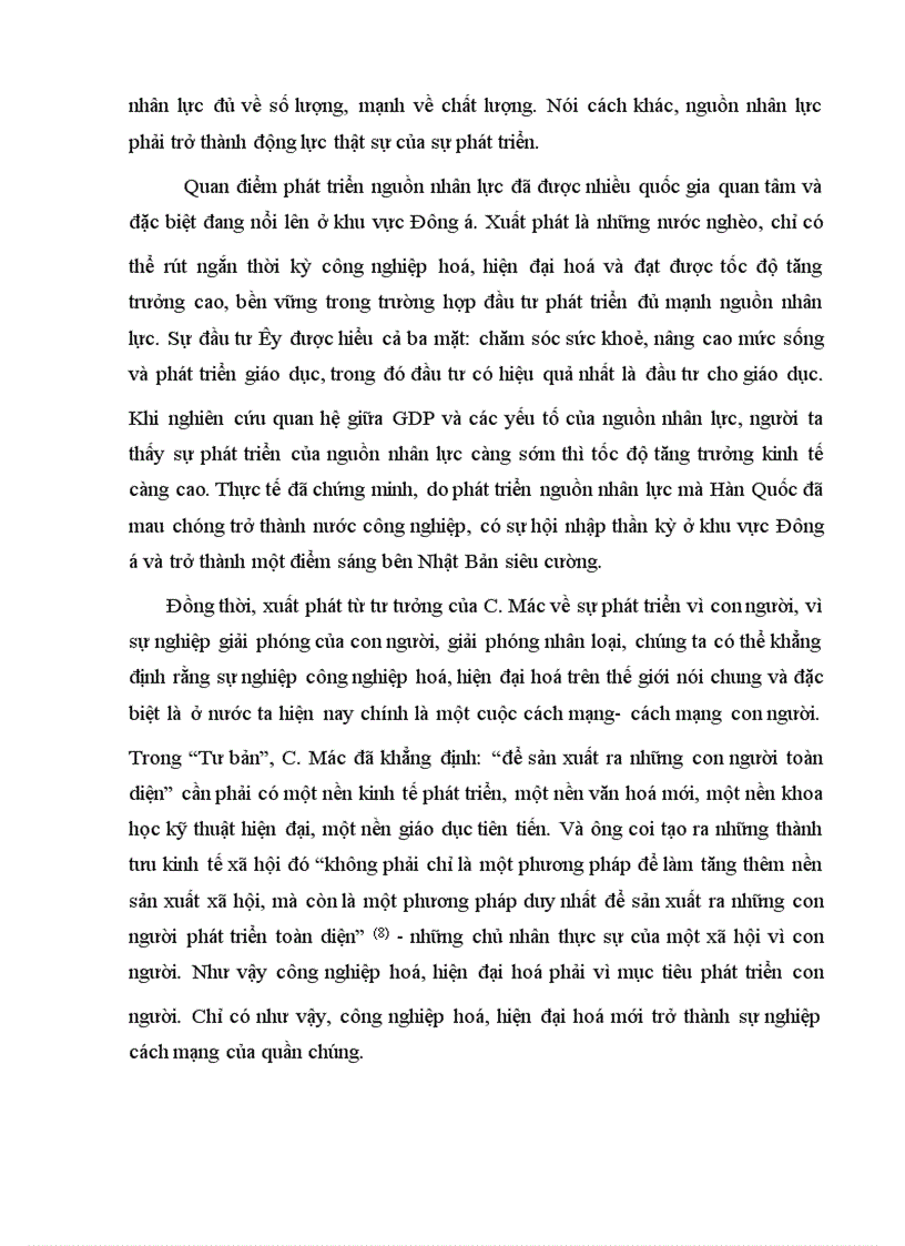image for page Vai trò của con người trong quá trình công nghiệp hoá, hiện đại hóa đất nứơc ------------------ phát triển giáo dục và đào tạo - một yếu tố một cơ sở để con ngươi Việt Nam có thể thực hiện vai trò của mình