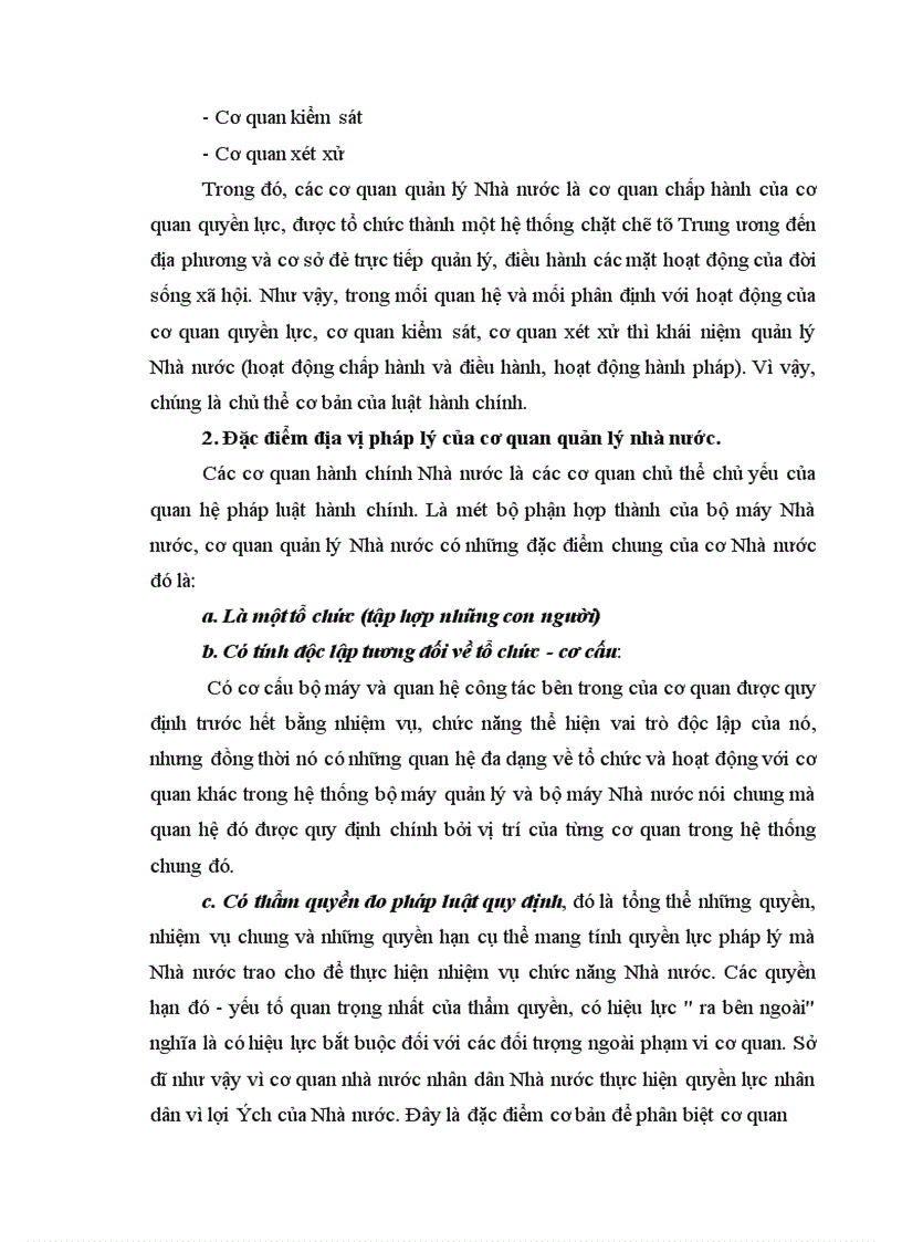 image for page Đặc điểm địa vị pháp lý của các cơ quan trong bộ máy hành chính nhà nước