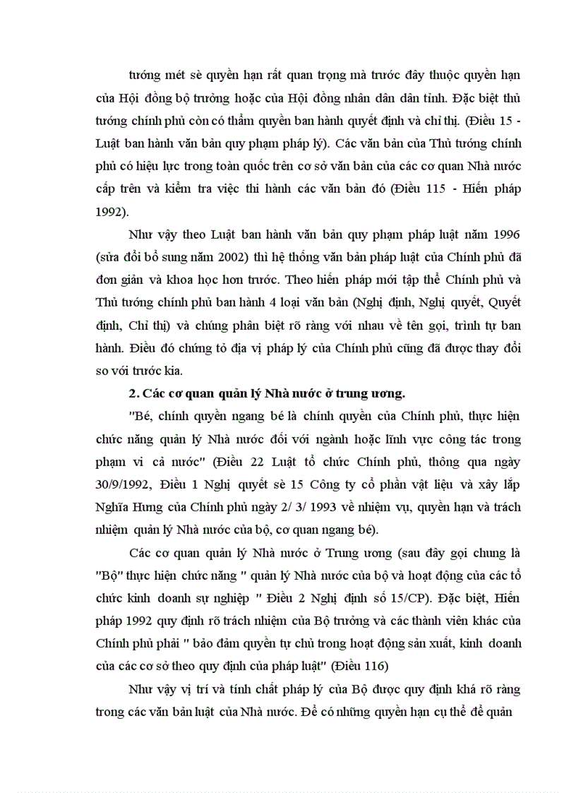 image for page Đặc điểm địa vị pháp lý của các cơ quan trong bộ máy hành chính nhà nước