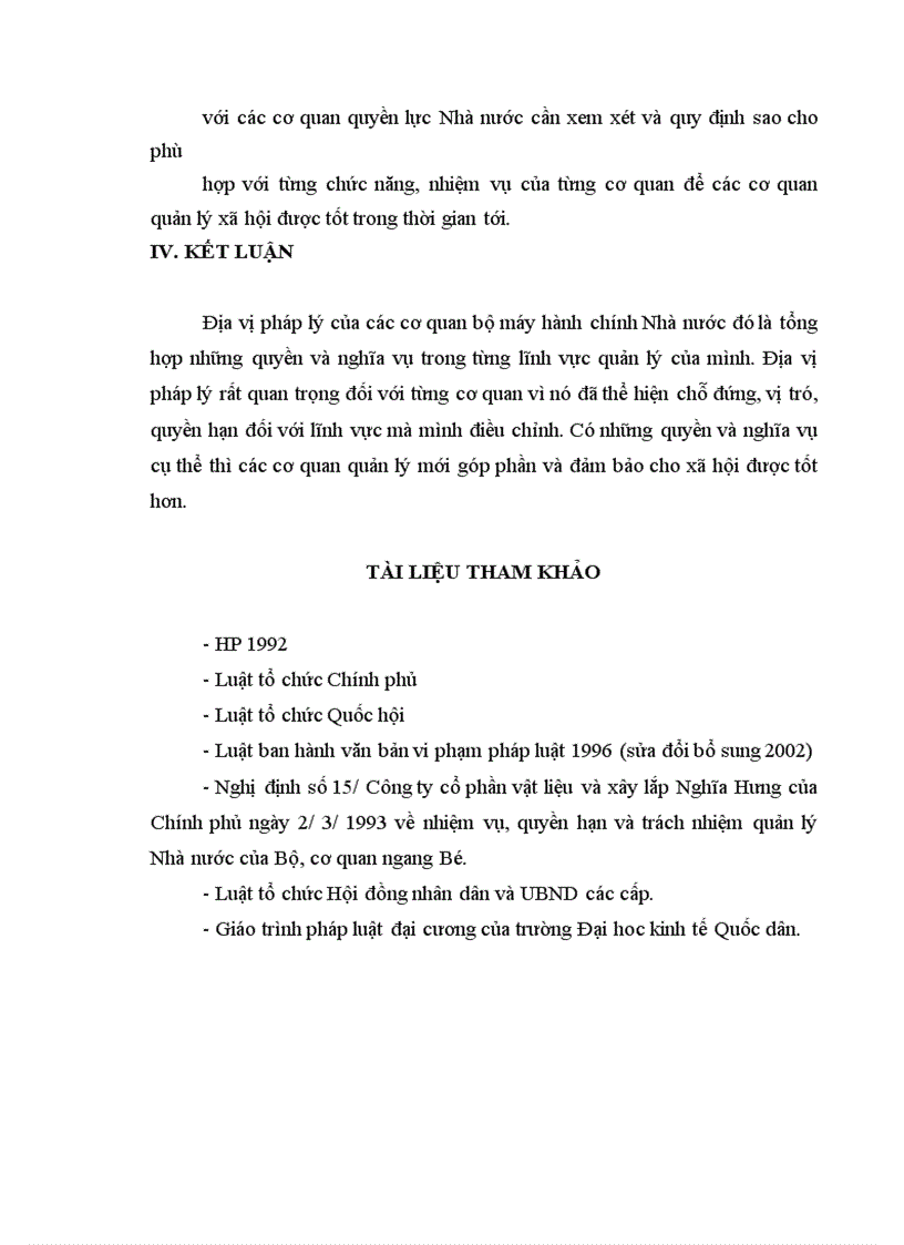 image for page Đặc điểm địa vị pháp lý của các cơ quan trong bộ máy hành chính nhà nước
