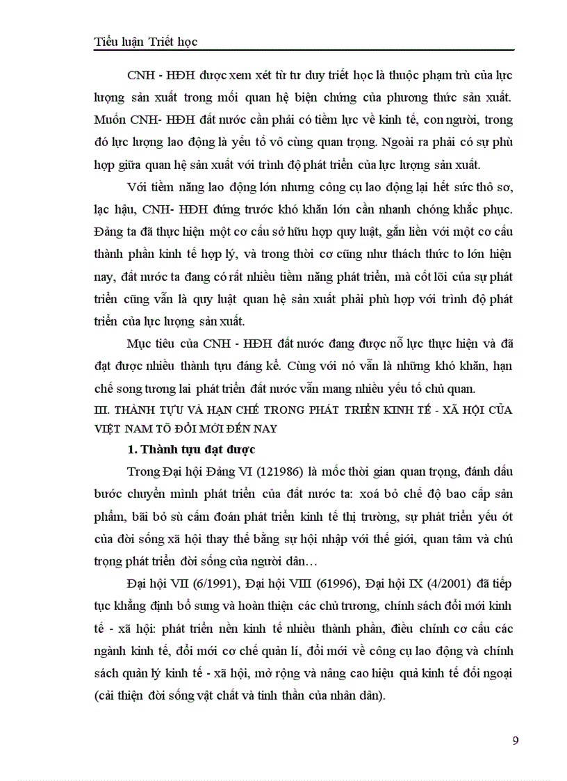 image for page Vận dụng quan điểm triết học Mác xít về quy luật quan hệ sản xuất phải phù hợp với trình độ lực lượng sản xuất để phát triển những thành tựu, hạn chế trong phát triển kinh tế x• hội của Việt Nam trong giai đoạn từ đổi mới đến nay