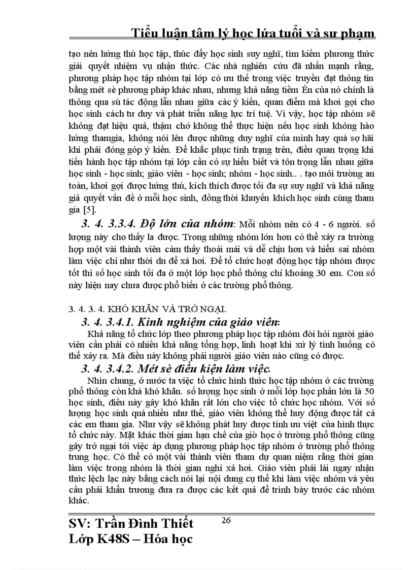 image for page Tiểu luận tâm lý học lứa tuổi và sư phạm