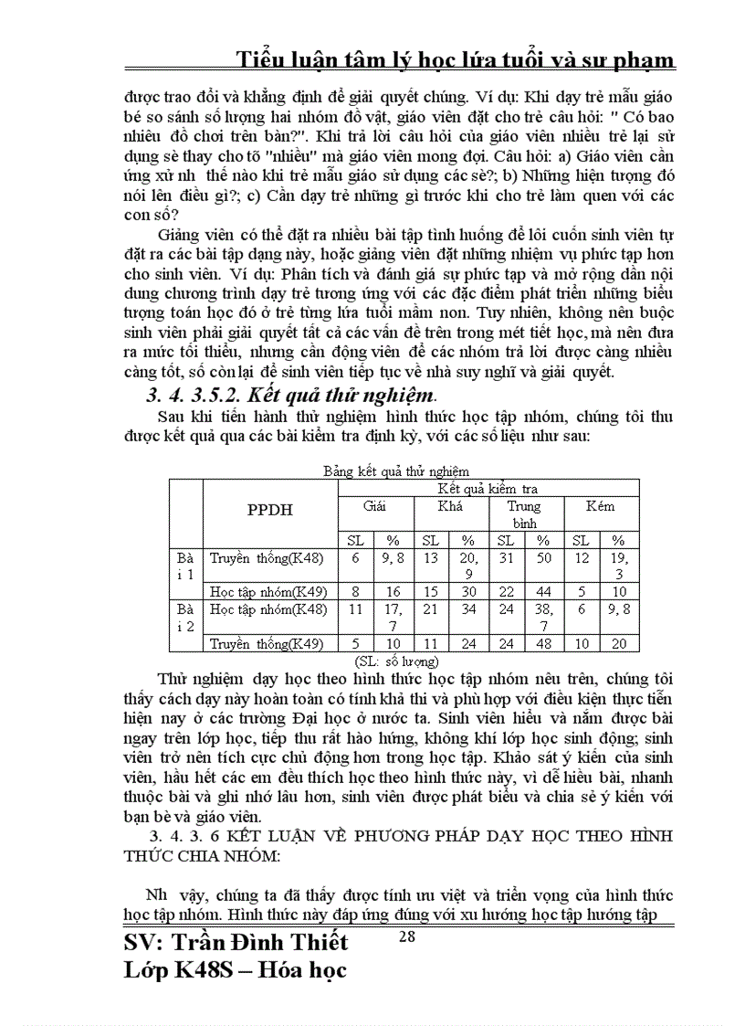 image for page Tiểu luận tâm lý học lứa tuổi và sư phạm