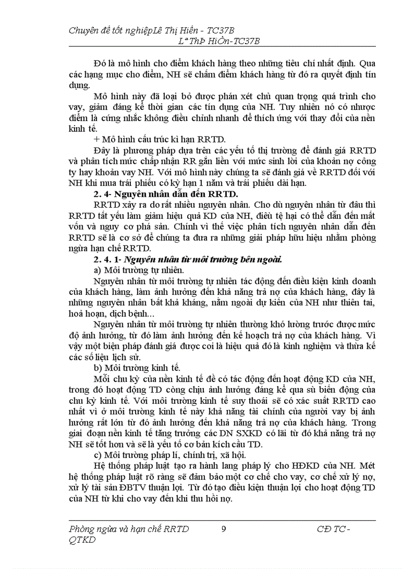image for page Giải pháp phòng ngừa và hạn chế rủi ro tín dụng tại NHNo&PTNT Huyện Như Xuân Tỉnh Thanh Hoá