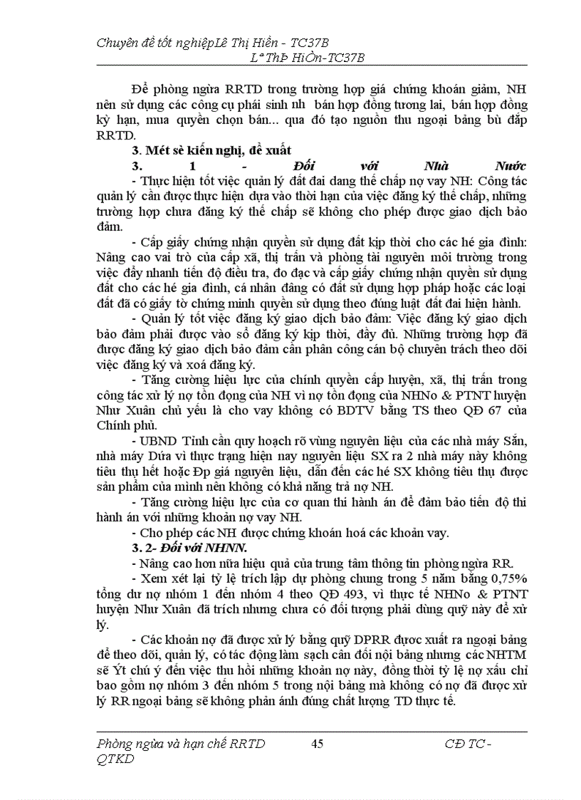 image for page Giải pháp phòng ngừa và hạn chế rủi ro tín dụng tại NHNo&PTNT Huyện Như Xuân Tỉnh Thanh Hoá