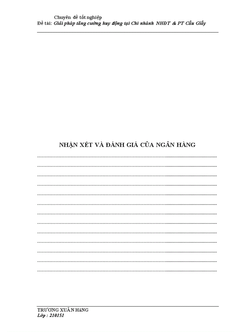 image for page Giải pháp tăng cường huy động vốn tại Chi nhánh Ngân hàng Đầu tư và Phát triển Cầu Giấy