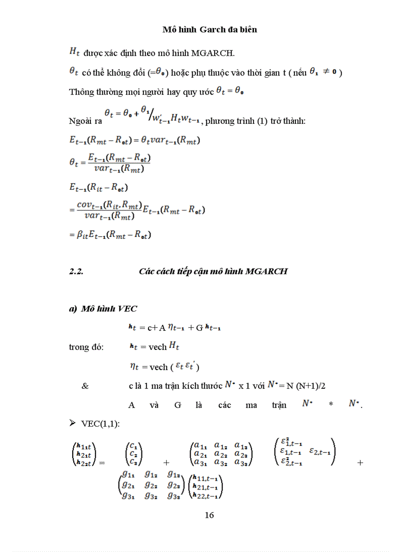 image for page Mô hình garch đa biến và ứng dụng trong phân tích rủi ro cổ phiếu ngành ngân hàng trên sàn hose