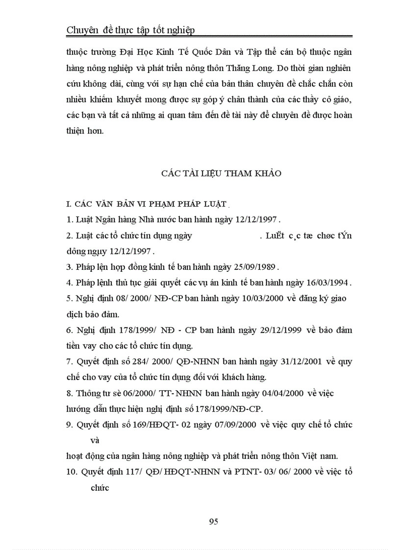 image for page Chế độ pháp lý về hợp đồng tín dụng ngắn hạn và thực tiễn áp dụng tại ngân hàng nông nghiệp và phát triển nông thôn Thăng Long