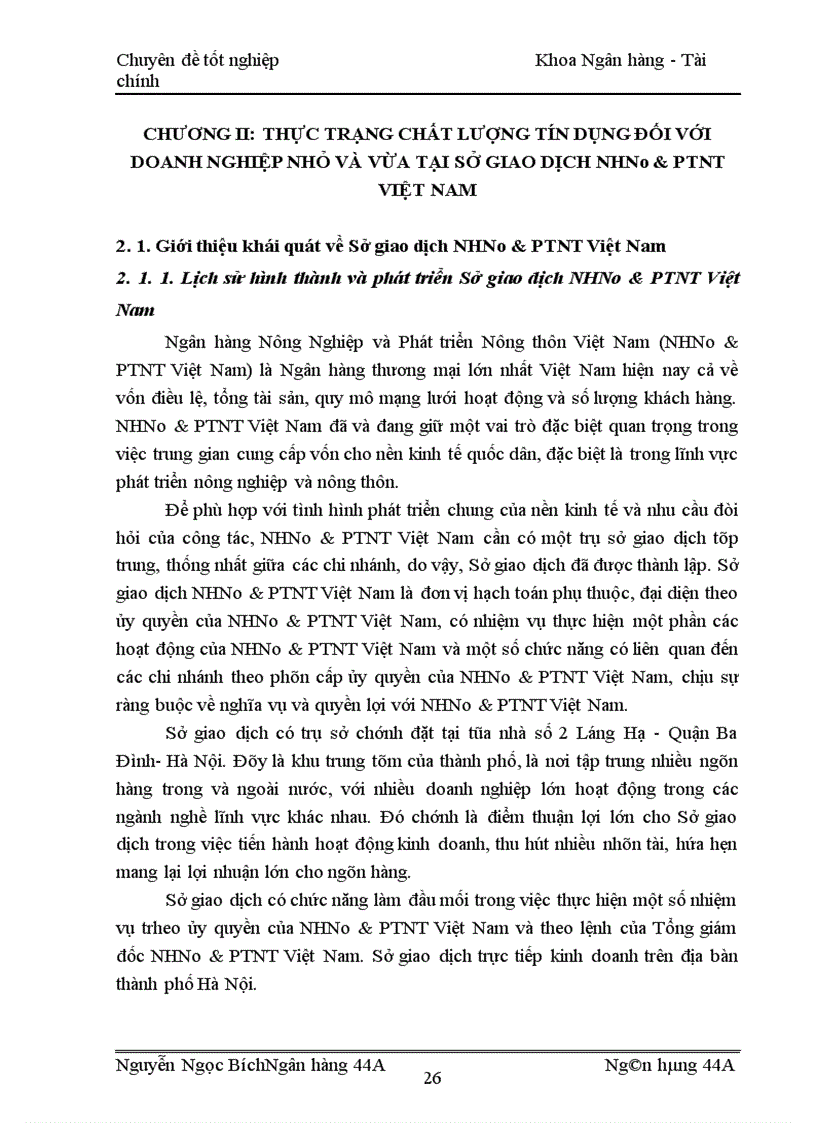 image for page Giải pháp nâng cao chất lượng tín dụng đối với doanh nghiệp nhỏ và vừa tại Sở giao dịch Ngân hàng Nông nghiệp và phát triển nông thôn Việt Nam