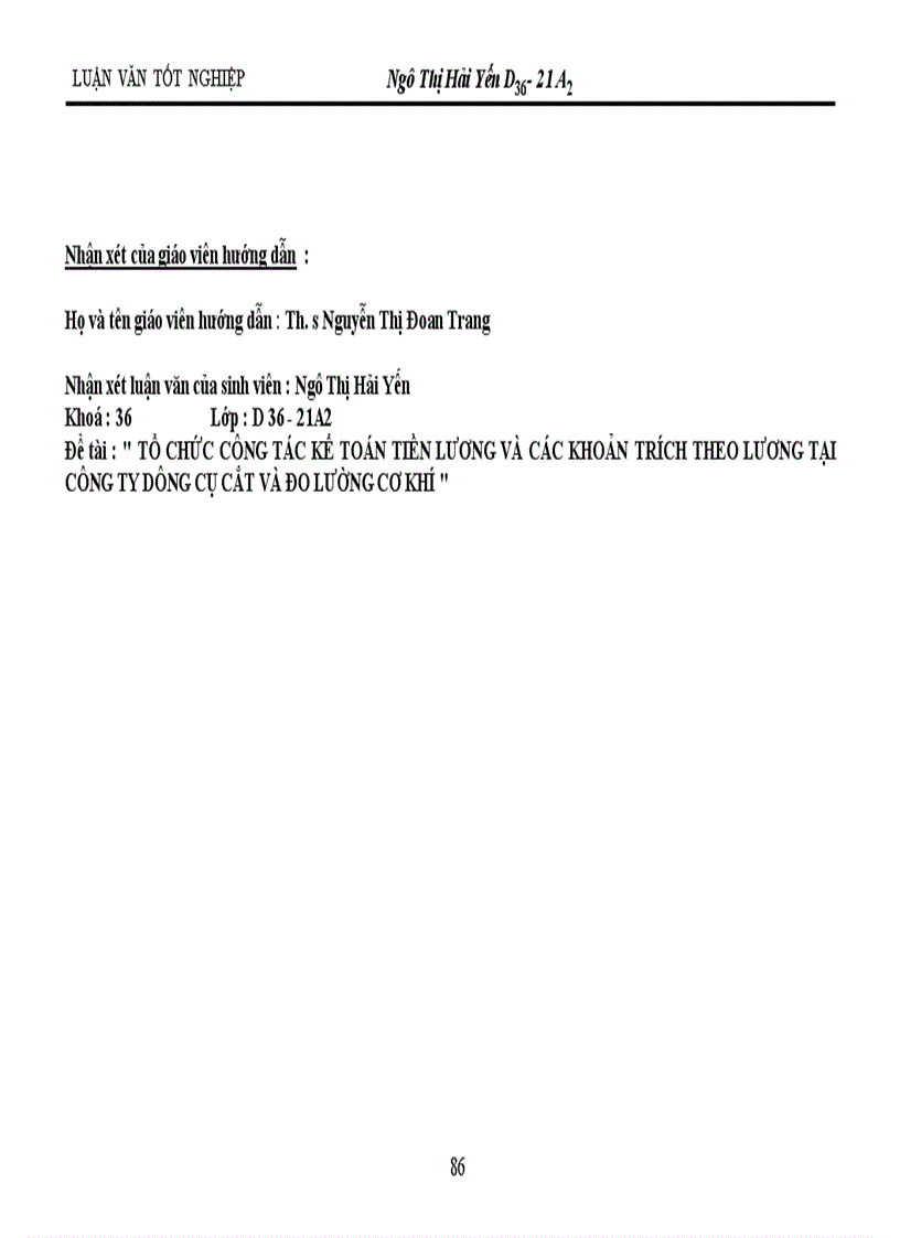 image for page Tổ chức hạch toán tiền lương và các khoản trích theo lương ở Công ty Dụng cụ cắt và Đo lường cơ khí