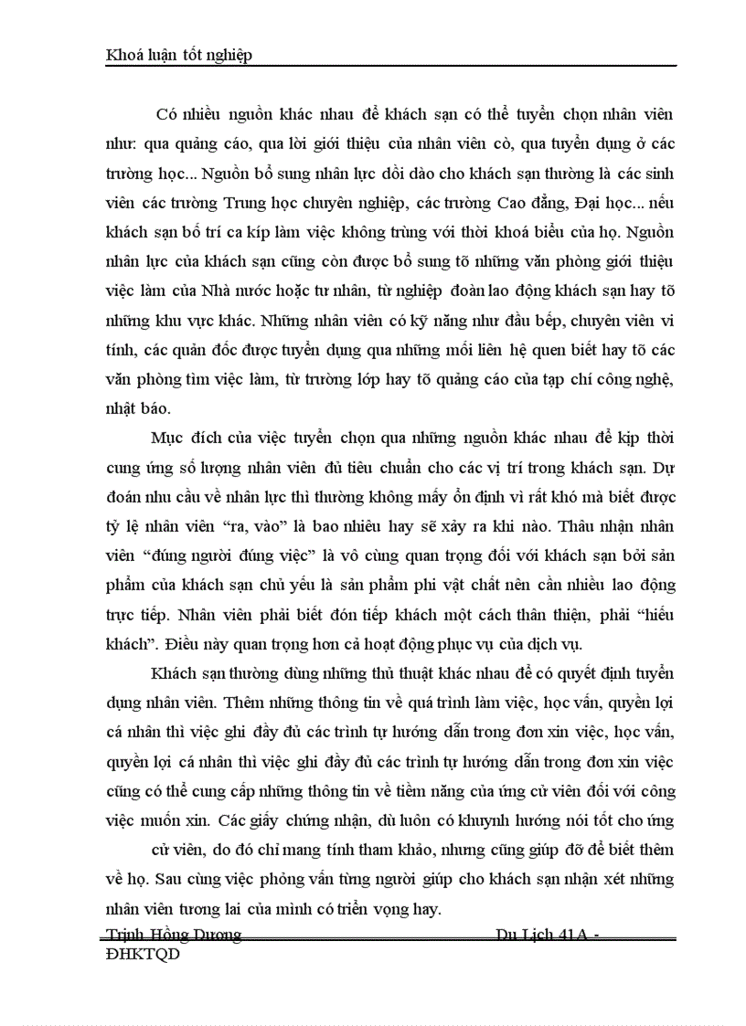image for page Thực trạng và giải pháp góp phần hoàn thiện hoạt động quản trị nhân lực tại khách sạn Sông Nhuệ
