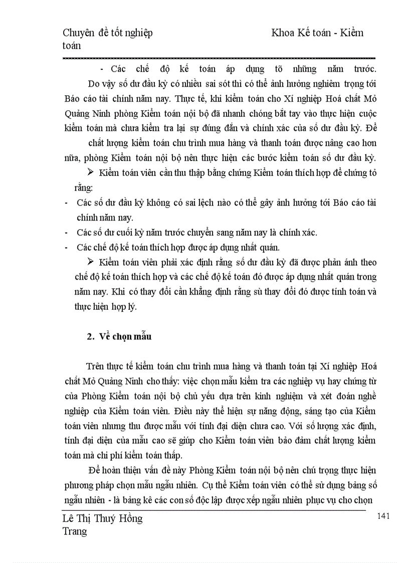 image for page Hoàn thiện kiểm toán chu trình mua hàng và thanh toán trong Kiểm toán Báo cáo tài chính do Phòng Kiểm toán nội bộ thực hiện tại Công ty Hoá Chất Mỏ