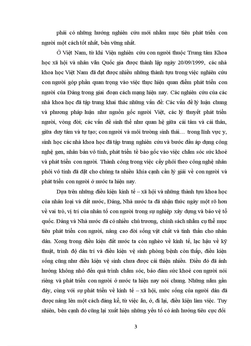 image for page Sự tiến bộ của xã hội và vấn đề phát triển sinh học thống nhất của con người