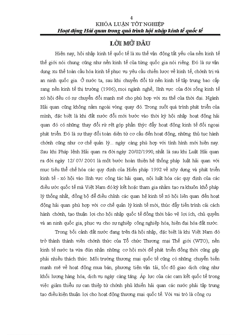 image for page Hoạt động Hải quan trong quá trình hội nhập kinh tế quốc tế
