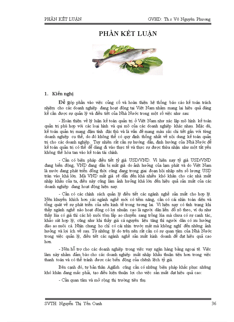 image for page Hoàn thiện hệ thống báo cáo kế toán trách nhiệm cho Xí nghiệp 7 trực thuộc Công ty Agifish -