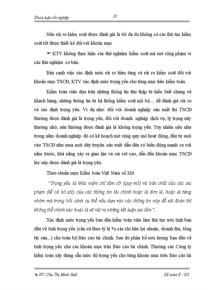 image for page Hoàn thiện kiểm toán khoản mục TSCĐ trong quy trình kiểm toán báo cáo tài chính tại chi nhánh công ty kiểm toán và dịch vụ tin học TP Hồ Chí Minh (AISC)