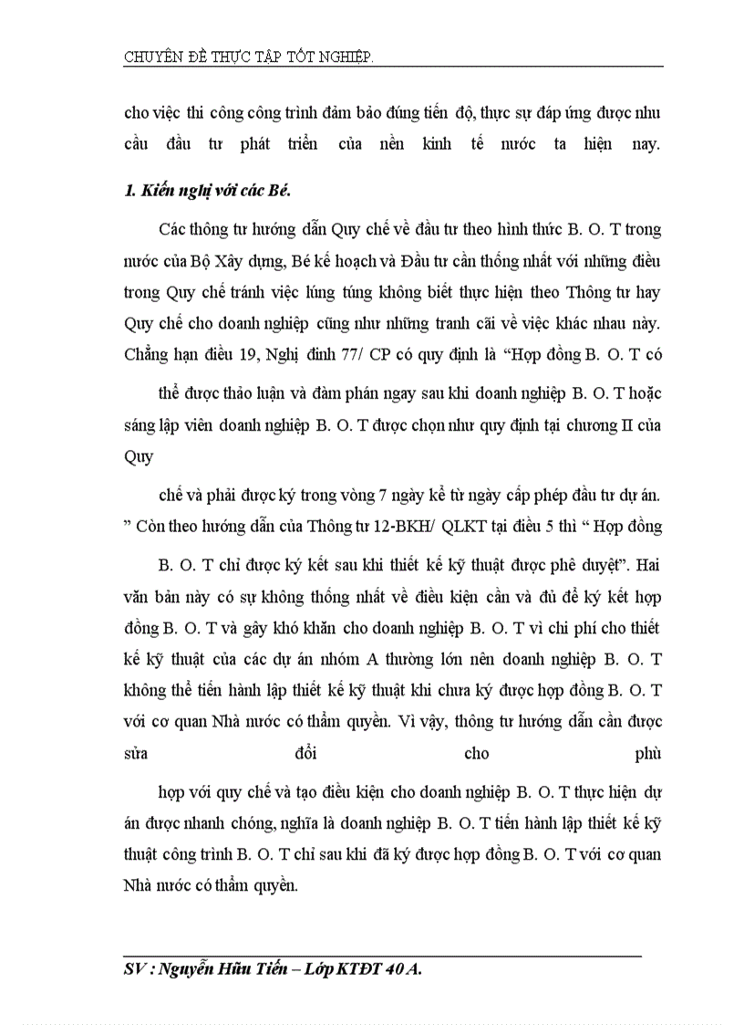 image for page Đầu tư phát triển theo hình thức B.O.T trong nước tại Tổng công ty xây dựng Sông Đà : thực trạng và giải pháp