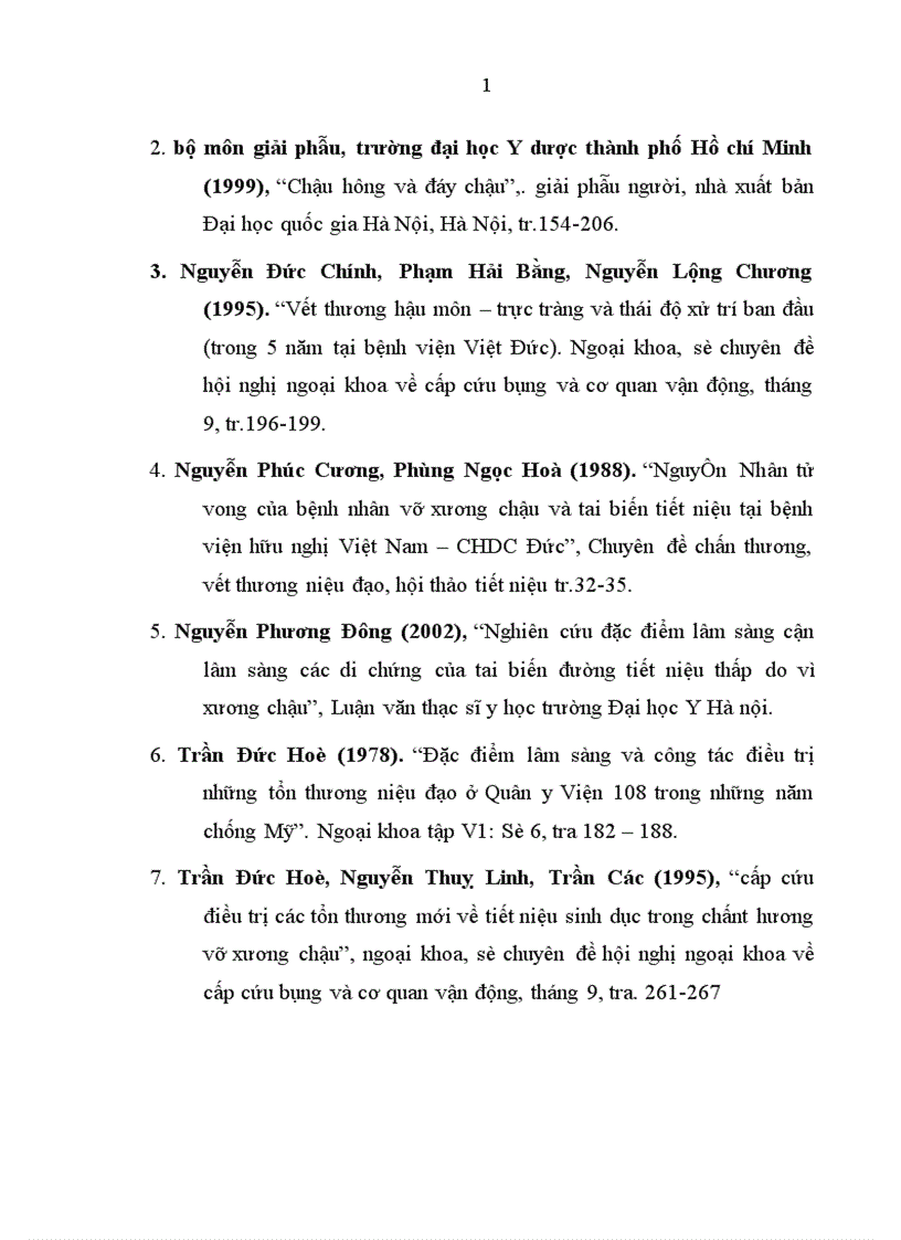 image for page Nghiên cứu kết quả điều trị chấn thương đứt niệu đạo sau do vỡ xương chậu trong tai nạn giao thông