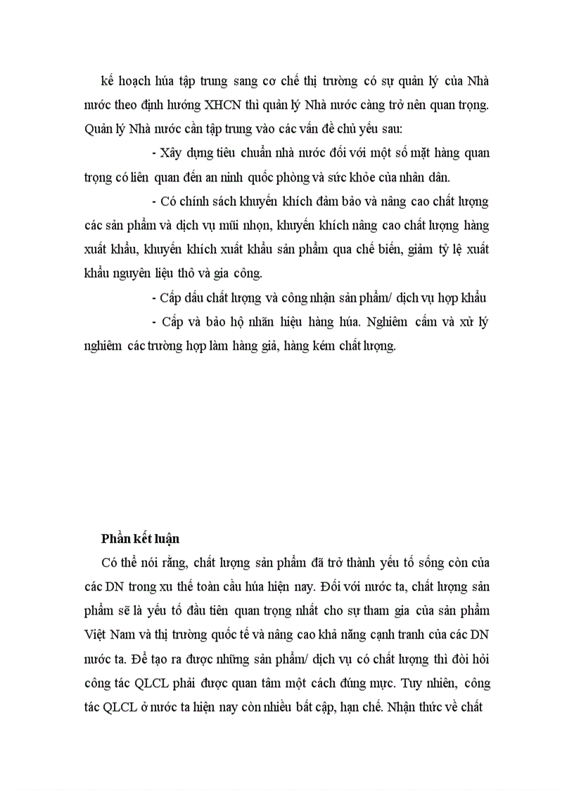 image for page Những sai lệch trong nhận thức và thực hiện về công tác QLCL ở Việt Nam hiện nay