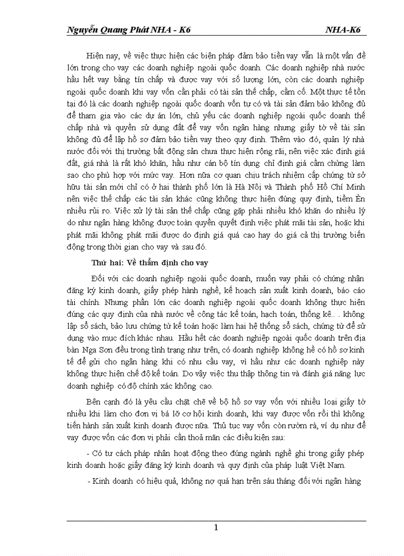 image for page Một số giải pháp góp phần nâng cao hiệu quả cho vay đối với các Doanh nghiệp ngoài quốc doanh tại Ngân hàng nông nghiệp và phát triển nông thôn huyện Nga Sơn
