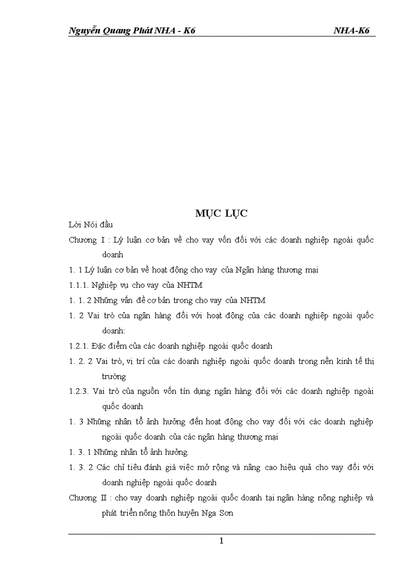 image for page Một số giải pháp góp phần nâng cao hiệu quả cho vay đối với các Doanh nghiệp ngoài quốc doanh tại Ngân hàng nông nghiệp và phát triển nông thôn huyện Nga Sơn