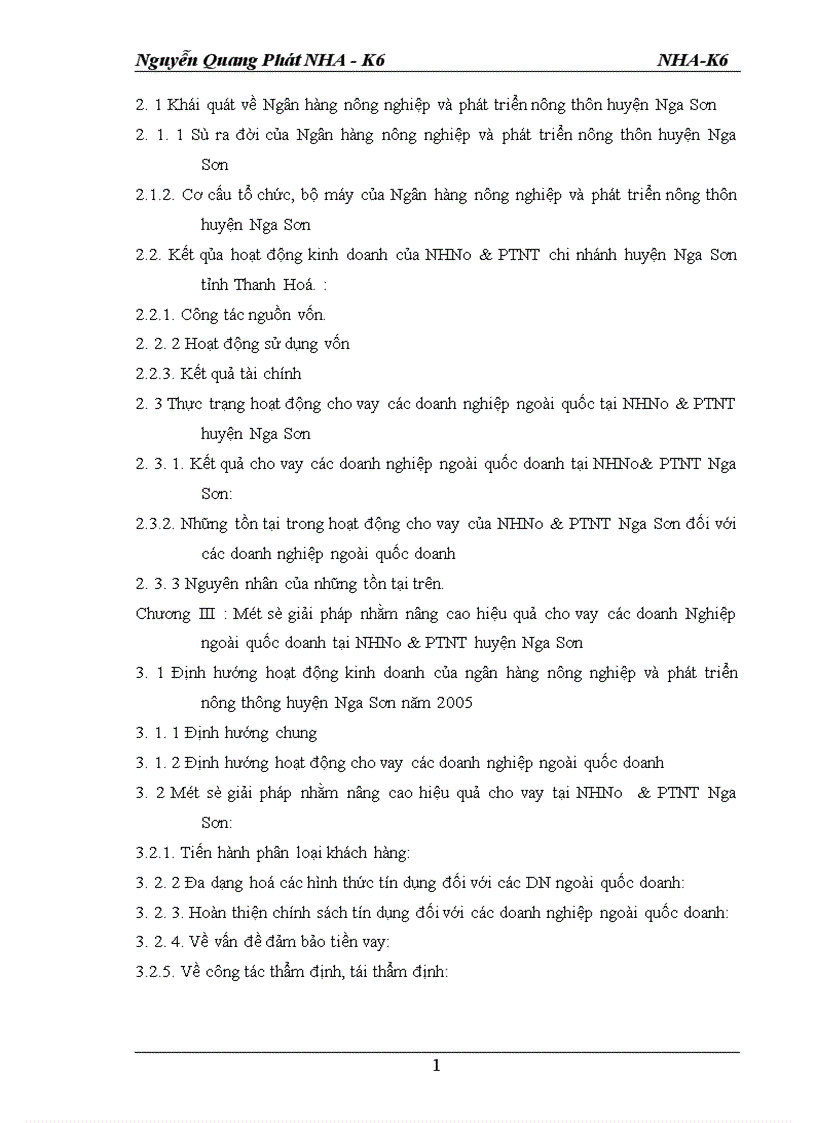 image for page Một số giải pháp góp phần nâng cao hiệu quả cho vay đối với các Doanh nghiệp ngoài quốc doanh tại Ngân hàng nông nghiệp và phát triển nông thôn huyện Nga Sơn