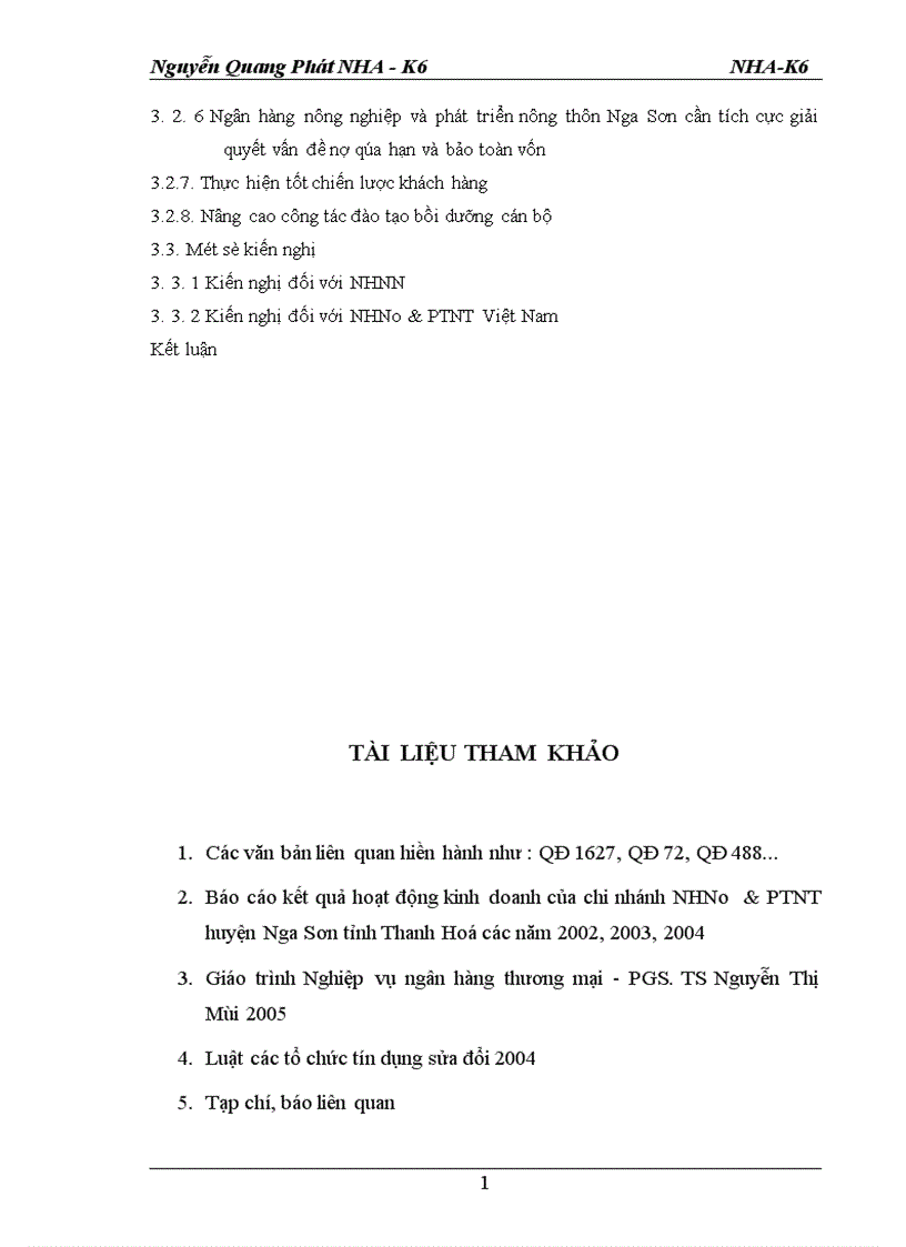 image for page Một số giải pháp góp phần nâng cao hiệu quả cho vay đối với các Doanh nghiệp ngoài quốc doanh tại Ngân hàng nông nghiệp và phát triển nông thôn huyện Nga Sơn
