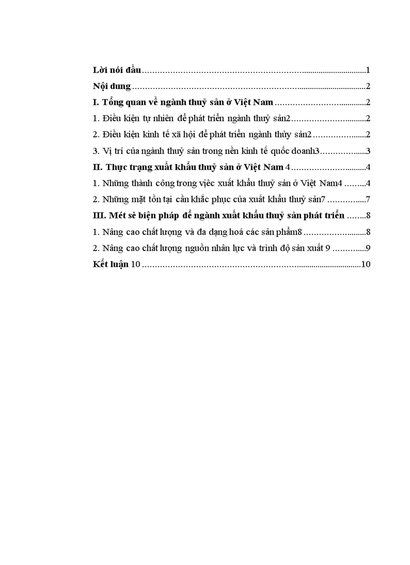 image for page Xuất khẩu thuỷ sản ở việt nam