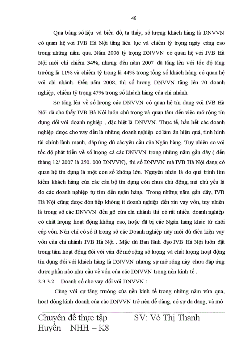 image for page Giải pháp mở rộng hoạt động cho vay đối với DNVVN tại Ngân hàng Indovina Chi nhánh Hà Nội