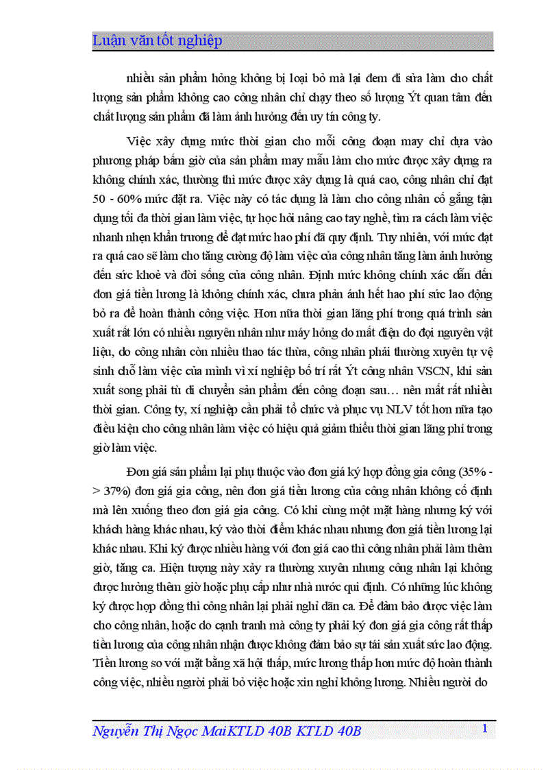 image for page Một số giải pháp hoàn thiện các hình thức trả lương, trả thưởng ở Công ty May Chiến Thắng.