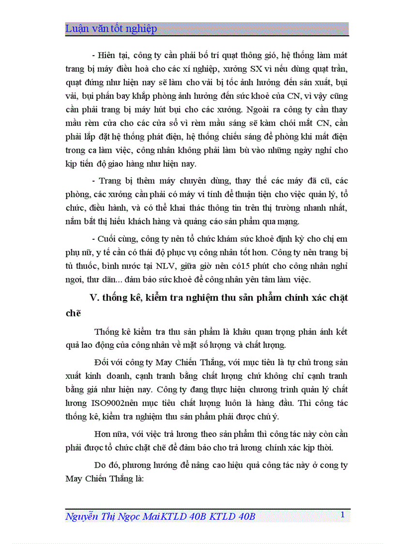 image for page Một số giải pháp hoàn thiện các hình thức trả lương, trả thưởng ở Công ty May Chiến Thắng.