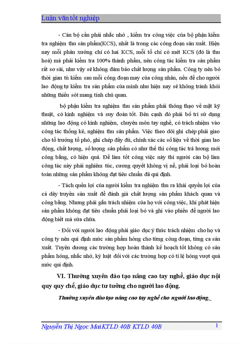 image for page Một số giải pháp hoàn thiện các hình thức trả lương, trả thưởng ở Công ty May Chiến Thắng.