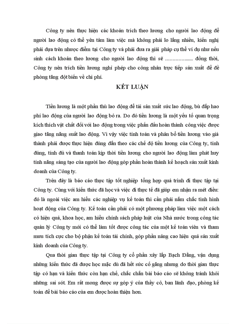 image for page Thực trạng công tác kế toán tiền lương và bảo hiểm xã hội, bảo hiểm y tế, kinh phí công đoàn tại Công ty CP xây lắp Bạch Đằng