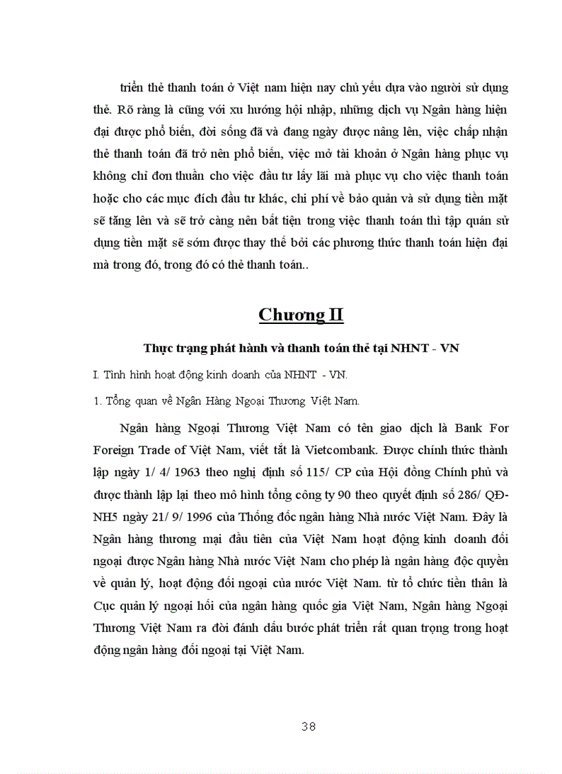 image for page Giải pháp phát triển thanh toán thẻ tại Ngân Hàng Ngoại Thương Việt Nam