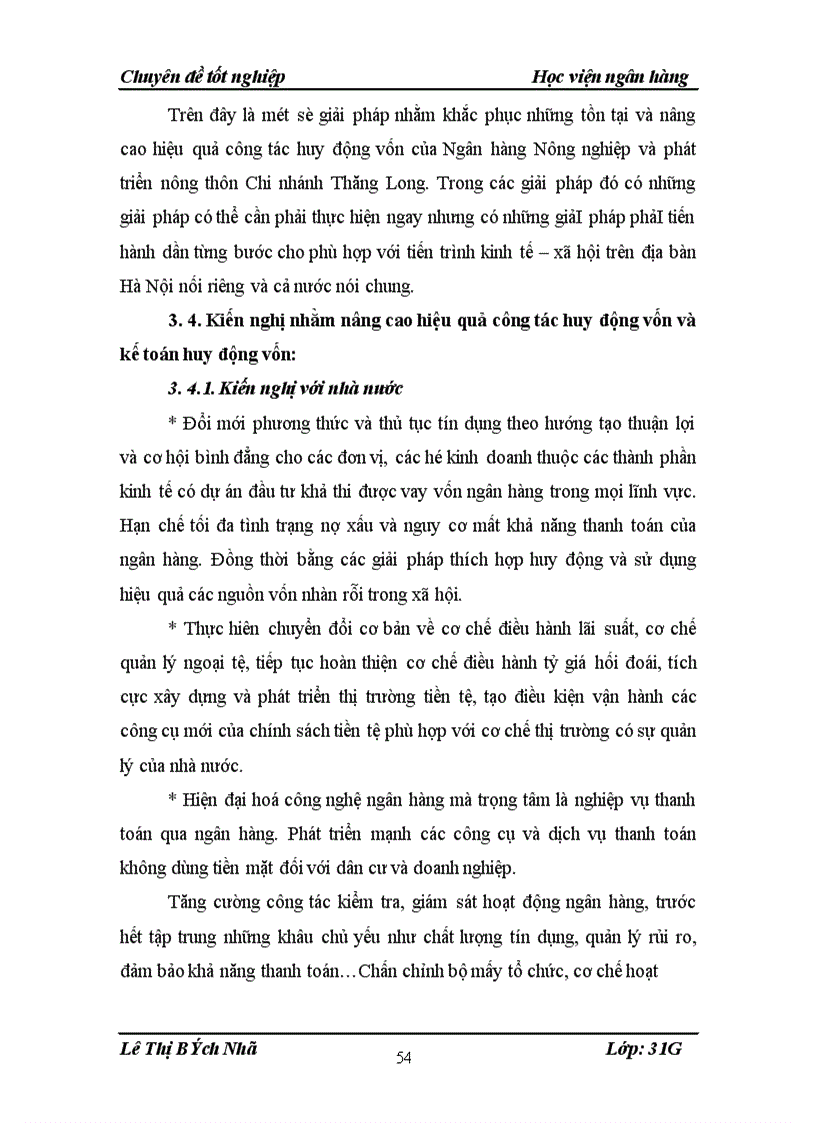 image for page Giải pháp nâng cao hiệu quả nghiệp vụ huy động vốn và kế toán huy động vốn tại ngân hàng nông nghiệp và phát triển Thăng Long