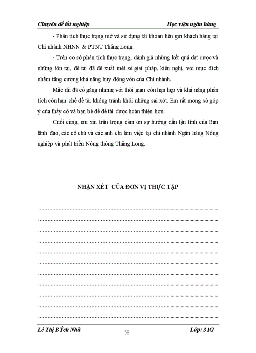 image for page Giải pháp nâng cao hiệu quả nghiệp vụ huy động vốn và kế toán huy động vốn tại ngân hàng nông nghiệp và phát triển Thăng Long