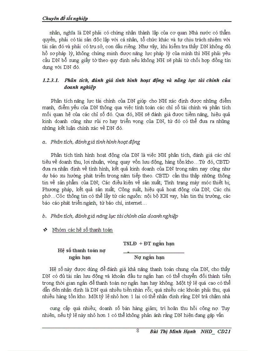 image for page Giải pháp hoàn thiện công tác phân tích, đánh giá khách hàng trong hoạt động tín dụng doanh nghiệp tại Chi nhánh Ngân hàng Công thương Thanh Xuân