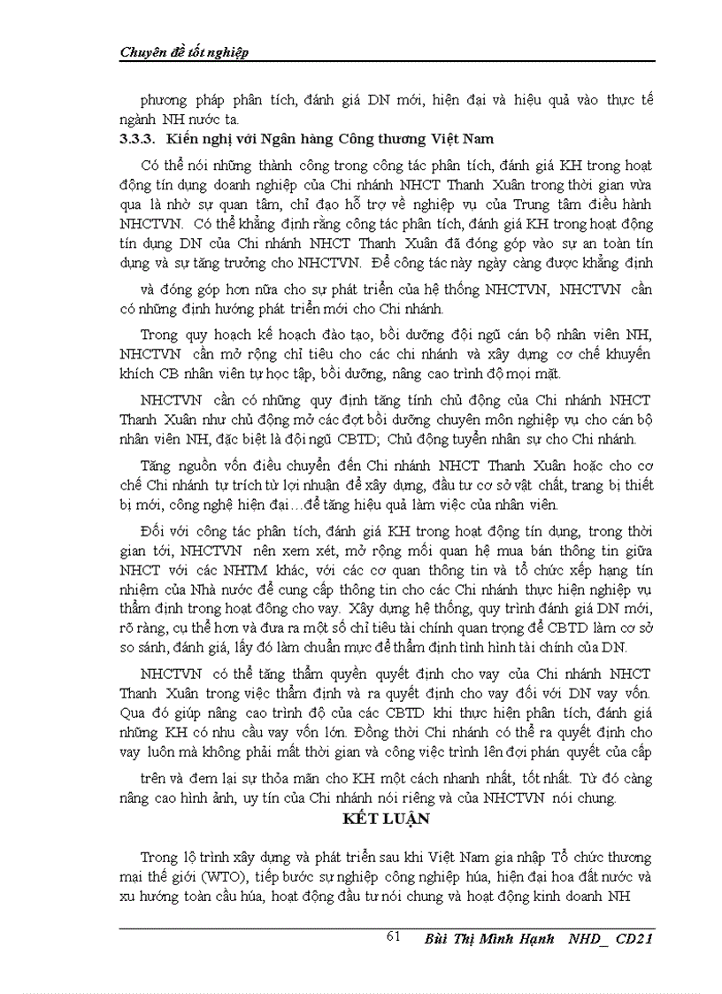 image for page Giải pháp hoàn thiện công tác phân tích, đánh giá khách hàng trong hoạt động tín dụng doanh nghiệp tại Chi nhánh Ngân hàng Công thương Thanh Xuân