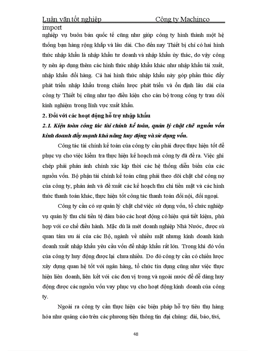 image for page Một số giải pháp góp phần nâng cao hoạt động nhập khẩu tại công ty Thiết bị Hà Nội
